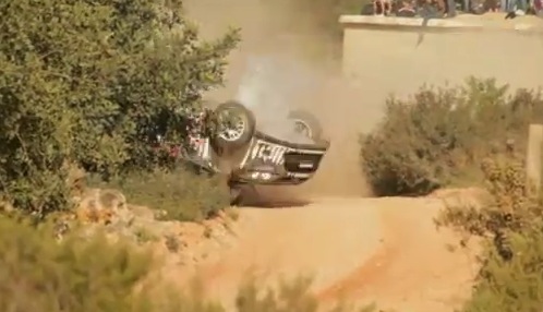Ken Block WRC Portugal crash