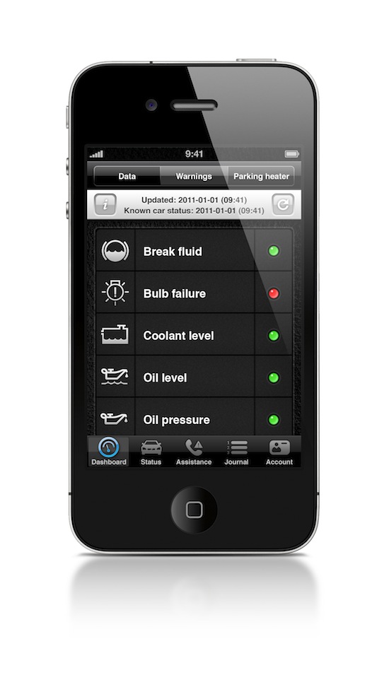 Volvo mobile application Volvo mobile application
